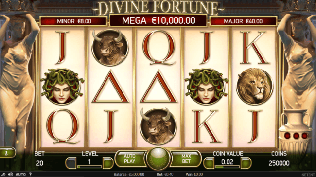 Divine Fortune Megaways start screen