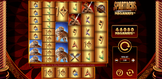Spartacus Megaways base game