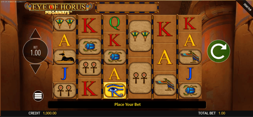 Eye of horus megaways base game