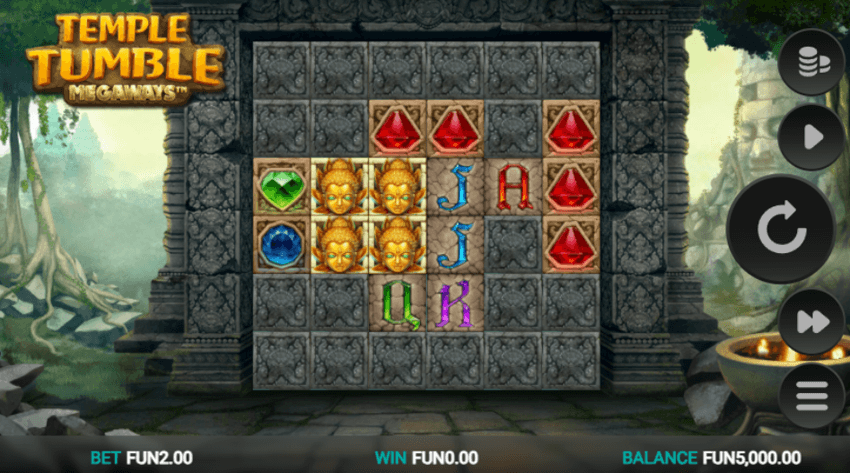 Temple Tumble Megaways base game 1