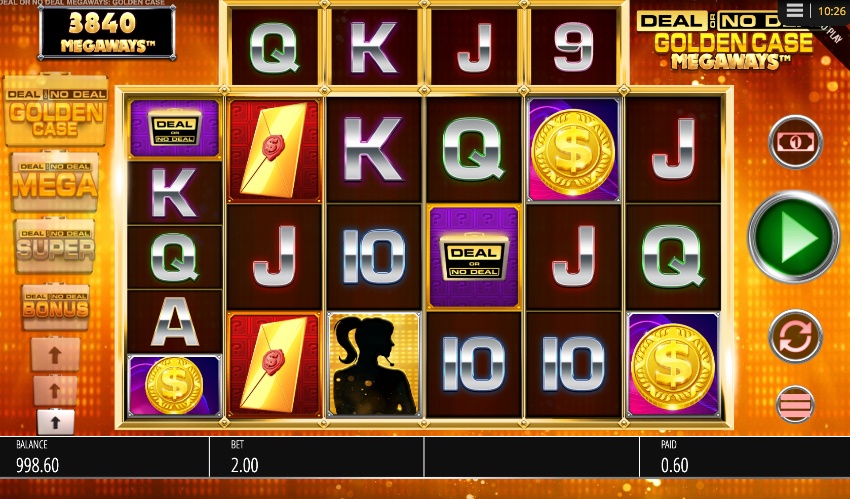 Deal or No Deal Megaways Main