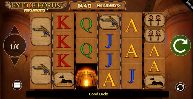 Eye of Horus Megaways start screen