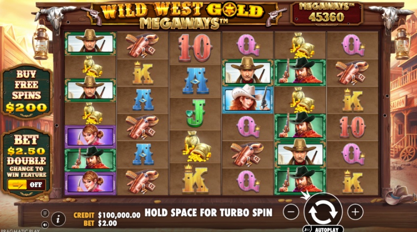 Wild West Gold Megaways main
