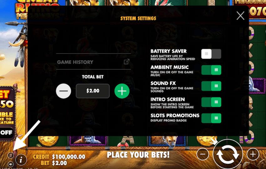 Paytable 2